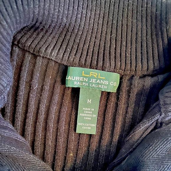 Ralph Lauren black cable sweater. - Picture 5 of 5